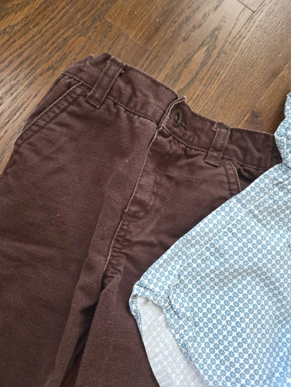 Boys 6/9M Blue/Brown Outfit